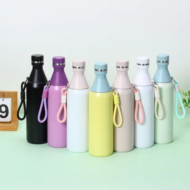 Stainless steel hot and cold water bottle thermos 550ml